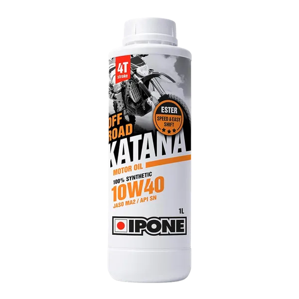 Aceite Motor para Moto Sintético con Ester 4T 10W40 Ipone Off Road Katana 1 Lt